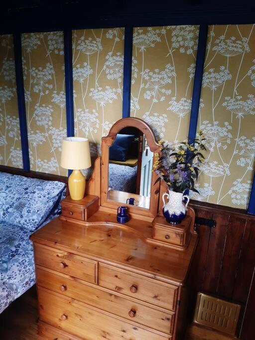 Off Grid Rosie Sheperd Hut And Summerhouse Plus 1 Acre At Tanyrallt Leilighet Llanybyther Eksteriør bilde