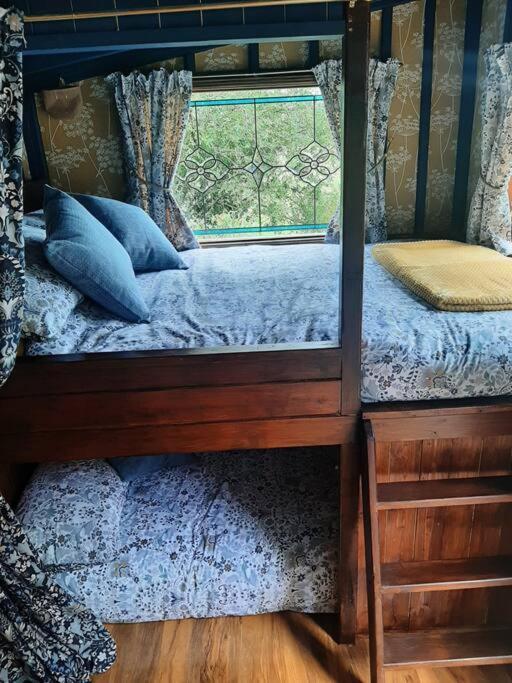 Off Grid Rosie Sheperd Hut And Summerhouse Plus 1 Acre At Tanyrallt Leilighet Llanybyther Eksteriør bilde